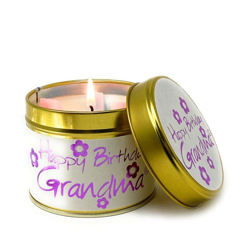 Lily-Flame Happy Birthday Grandma Tin Candle £9.89